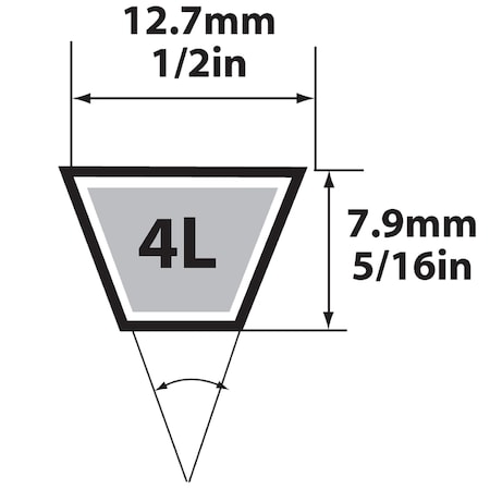 V BELT 1/2 X 29